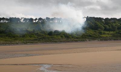 tir vu de la plage