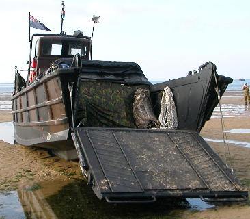 une péniche de débarquement