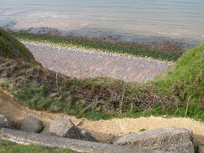 la plage en contrebat