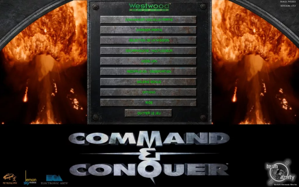 Accueil de Command & Conquer