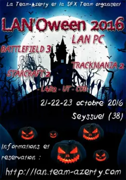 LAN&#039;Oween 2016 : Ouverture des inscriptions