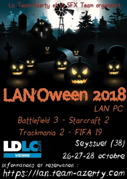 Découvrez l&#039;affiche de la LAN&#039;Oween 2018
