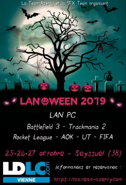 Découvrez l&#039;affiche de la LAN&#039;Oween 2019