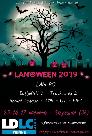 Affiche de la LAN'Oween 2019