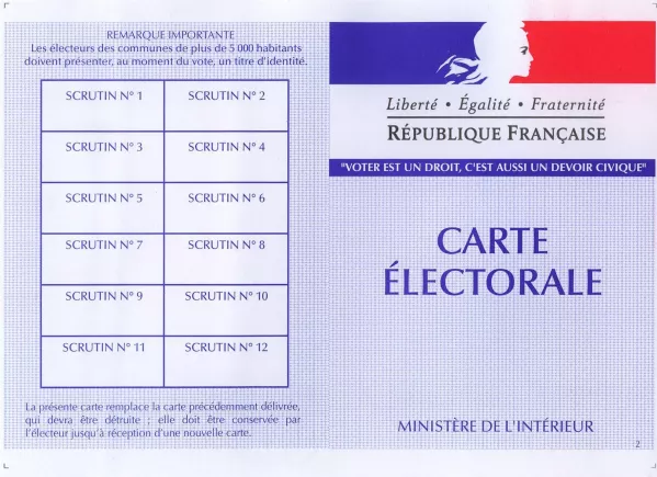 Carte électorale