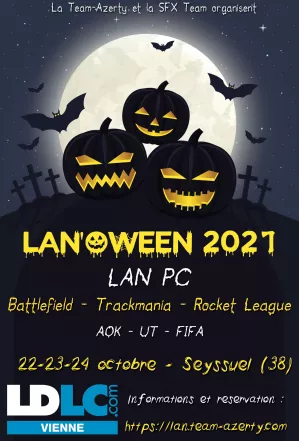 Affiche de la LAN'Oween 2021