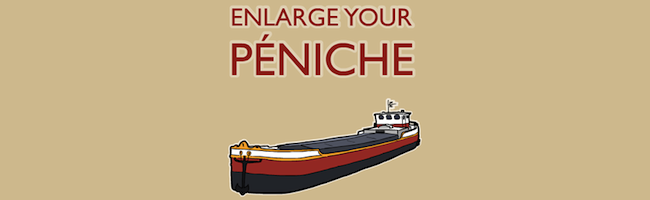 Enlarge your péniche Enlarge your péniche