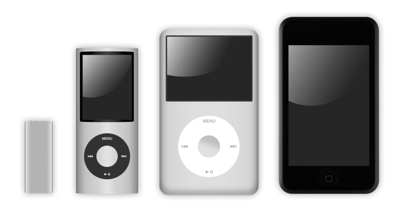 Les iPod de différentes générations