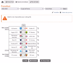 Annulation des 8e de finale de coupe de France 2023