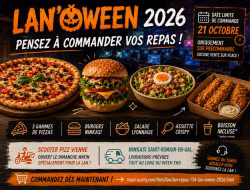 Pensez à commander vos repas pour la LAN'Oween 2026