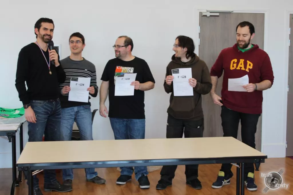 La remise des prix du tournoi Battlefield 1942